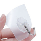 Wall Hooks Strong Transparent Suction Cup Sucker Hanger for Kitchen Bathroom