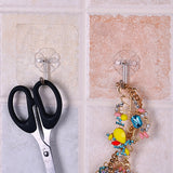 Wall Hooks Strong Transparent Suction Cup Sucker Hanger for Kitchen Bathroom