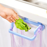Garbage Bag Hanging Holder Cupboard Door Back Trash Rack Kitchen